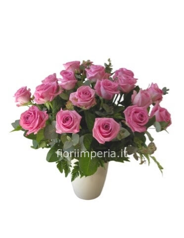 Bouquet di 5 roselline rosa